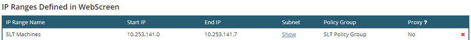 This is how the previous example will look on the IP Definitions page once you press Save IP Range. This is how the previous example will look on the IP Definitions page once you press Save IP Range.